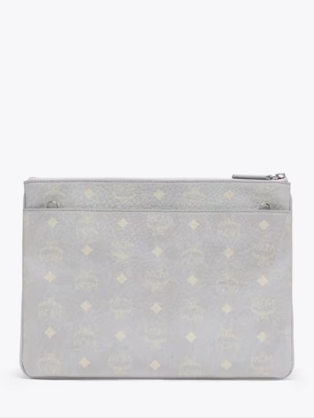 MCM Aren Crossbody Pouch/ Clutch in Visetos In Misty Grey NWT/ COA & Dustbag - Picture 5 of 6